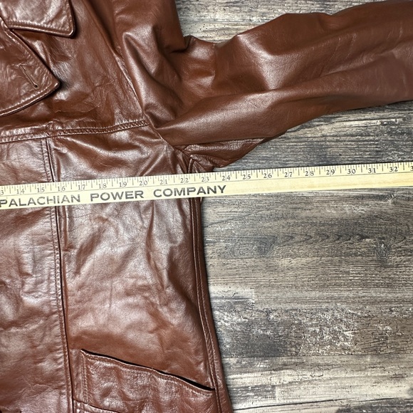 Vintage Leather Jacket - Brown - Men’s - Large - 44 Long - Picture 5 of 7